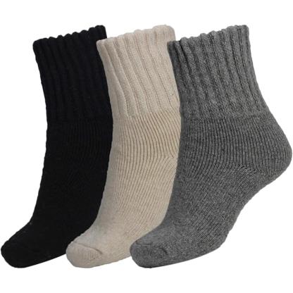 Women Winter Solid Thick Warm Crew Socks