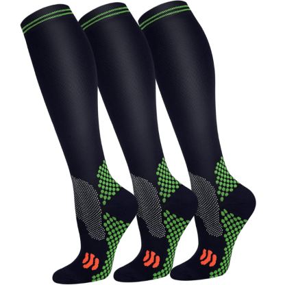 3 Pairs Of Stretchable Compression Socks For Everyday Wear-Plantar Socks
