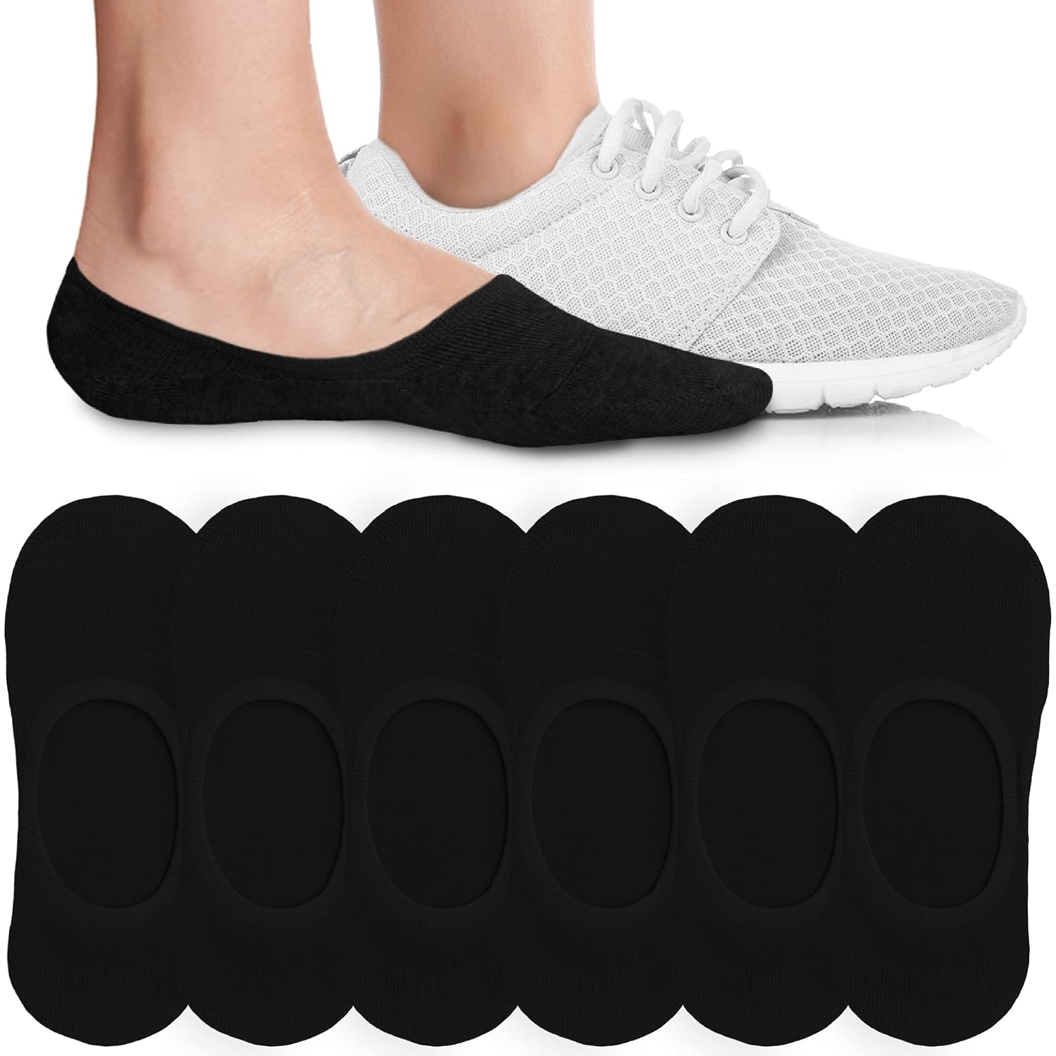 Soft Stretchable Invisible Liner Socks For Women