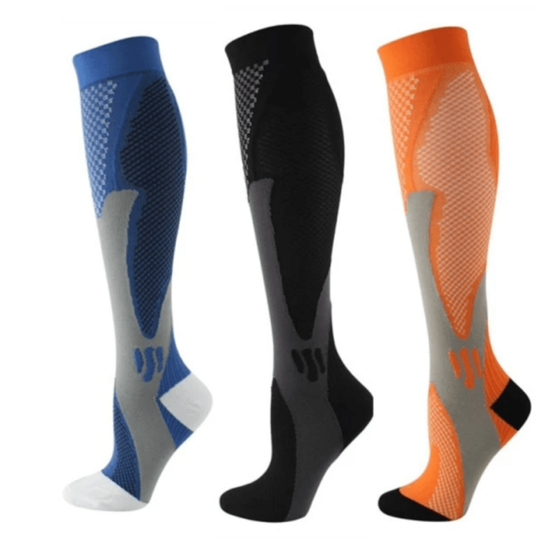 Running Compression Stockings 20-30 Mmhg Sports Socks (3-Pack)-Plantar Socks