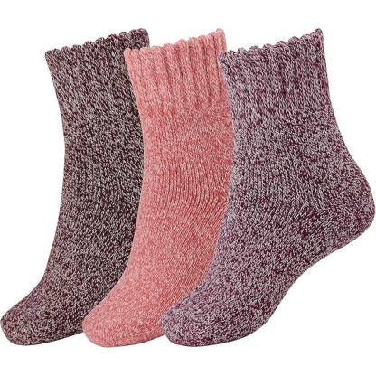 Women Winter Solid Thick Warm Crew Socks
