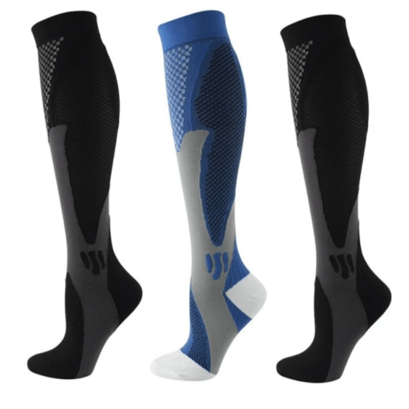 Running Compression Stockings 20-30 Mmhg Sports Socks (3-Pack)-Plantar SocksRunning Compression Stockings 20-30 Mmhg Sports Socks (3-Pack) - Image 5