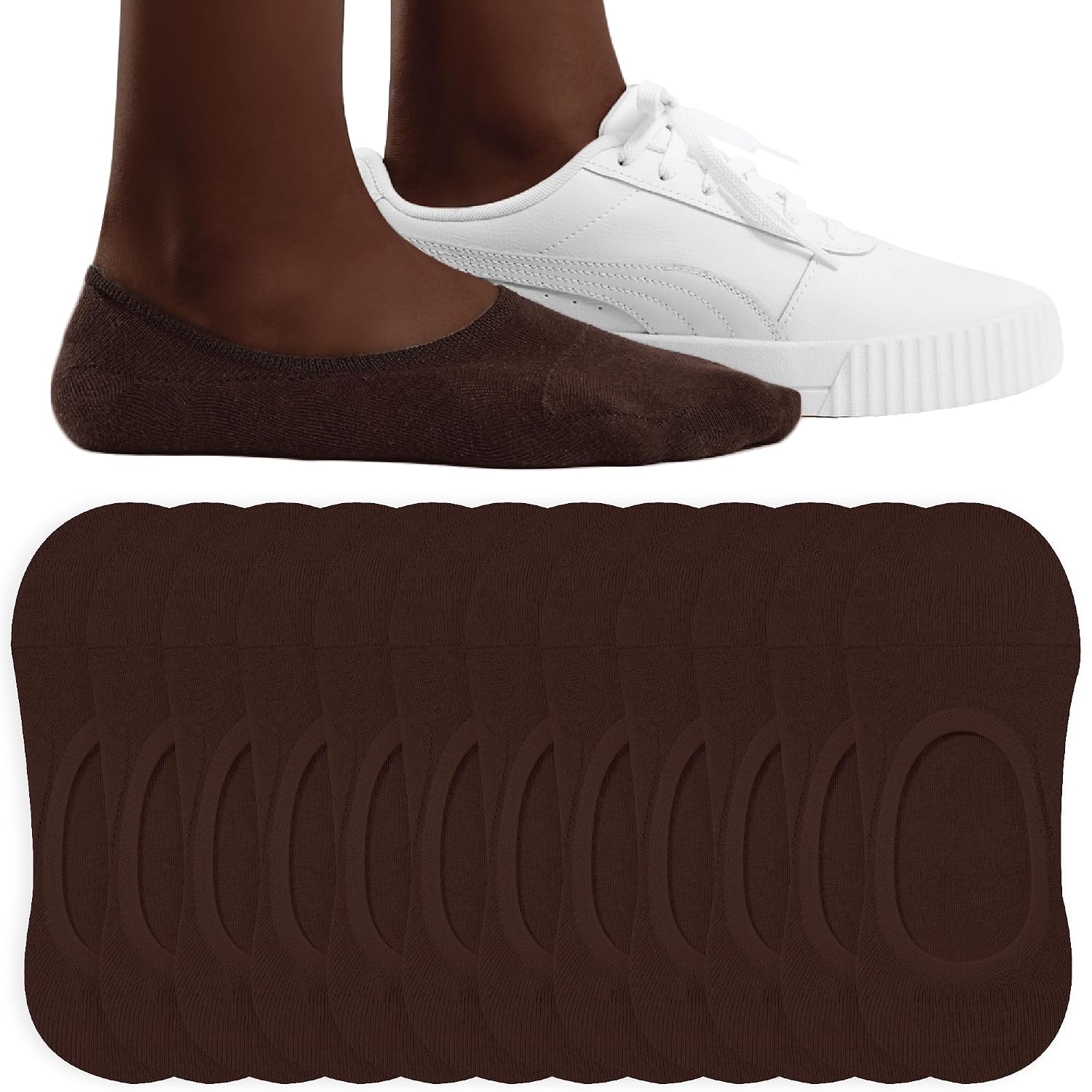 Soft Stretchable Invisible Liner Socks For Women
