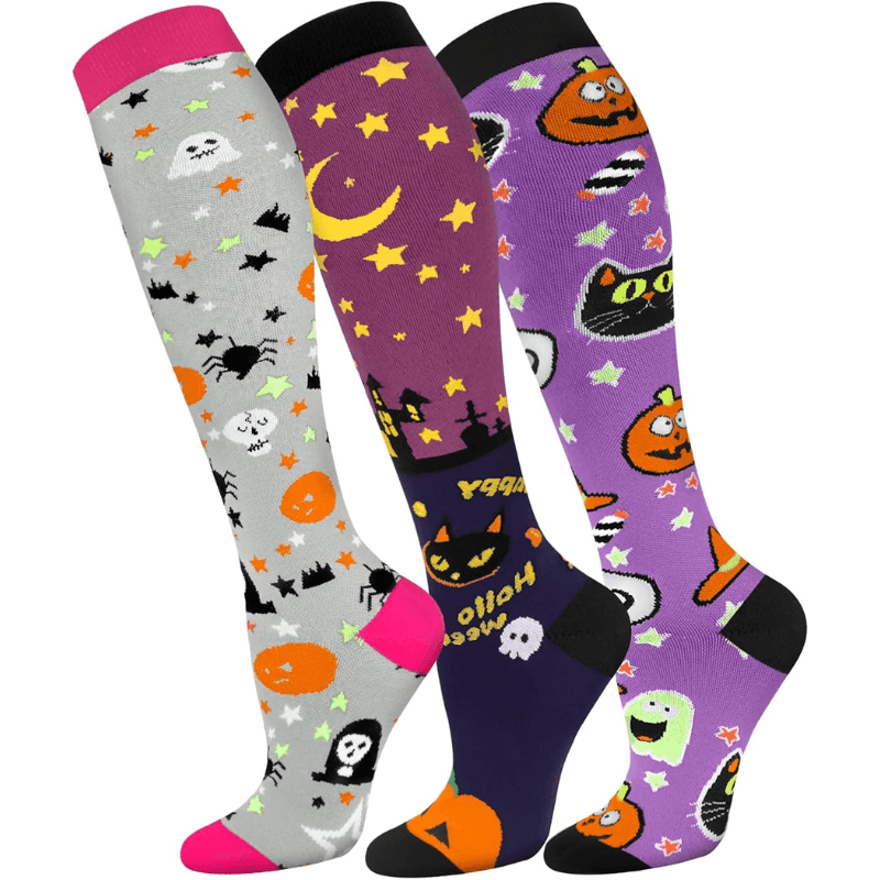 3 Pairs Of Stretchable Compression Socks For Everyday Wear-Plantar Socks3 Pairs Of Stretchable Compression Socks For Everyday Wear - Image 12