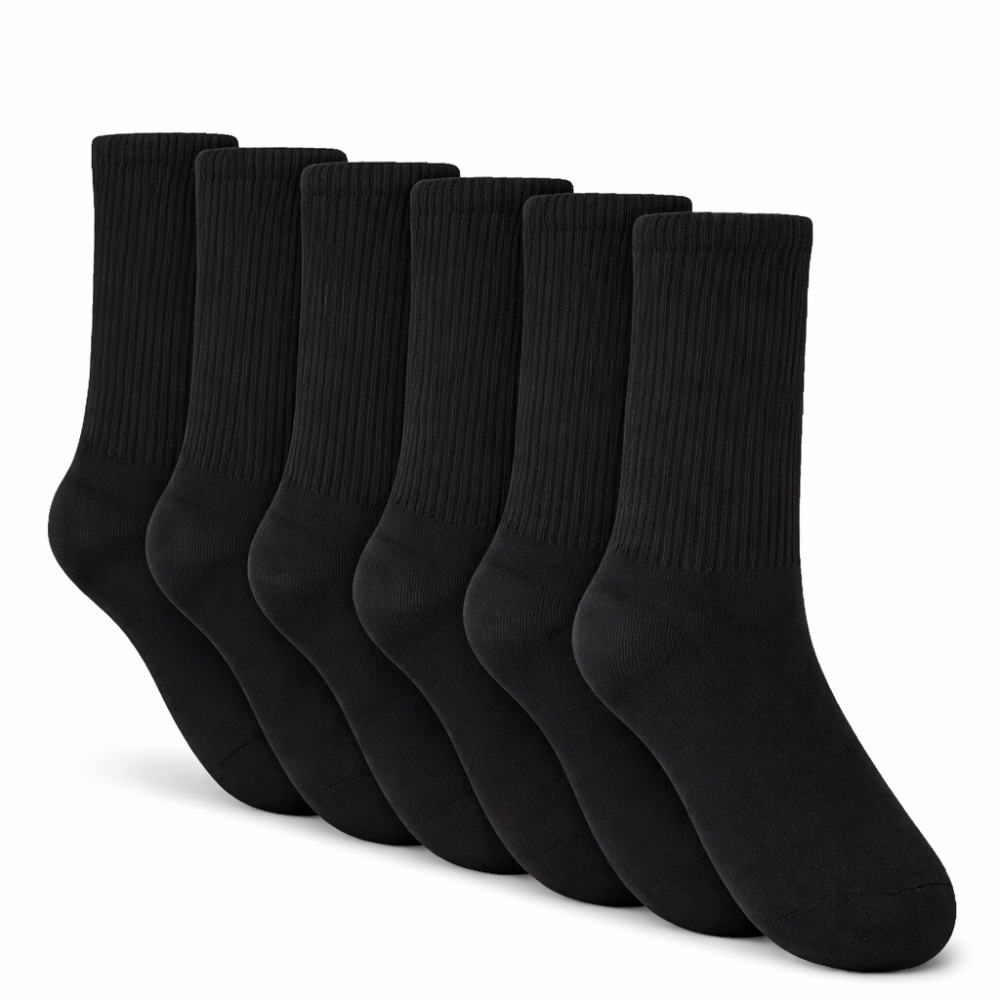 Unisex Cotton Crew Everyday Socks
