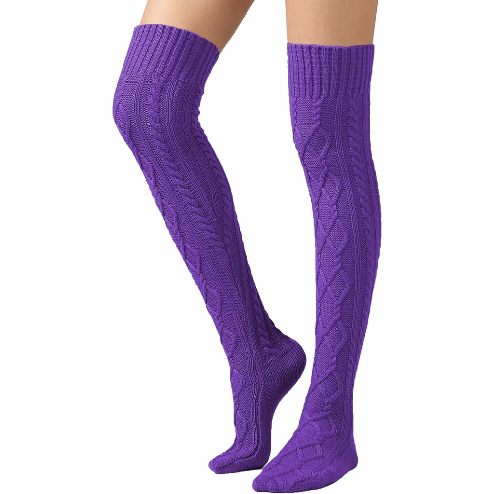 Women Cable Knit Boot Socks Extra Long Winter StockingWomen Cable Knit Boot Socks Extra Long Winter Stocking - Image 15