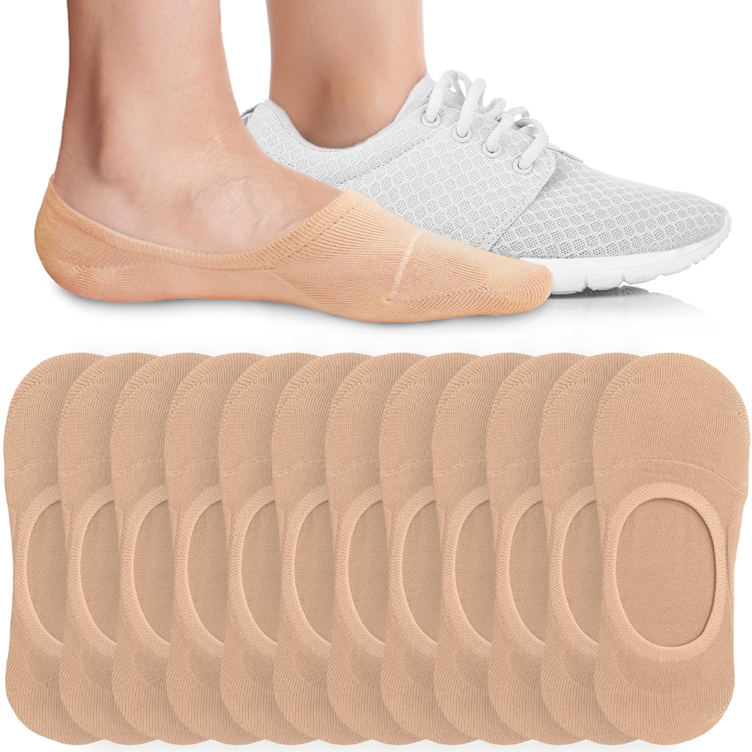 Soft Stretchable Invisible Liner Socks For Women
