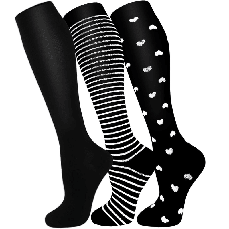 3 Pairs Of Stretchable Compression Socks For Everyday Wear-Plantar Socks3 Pairs Of Stretchable Compression Socks For Everyday Wear - Image 15