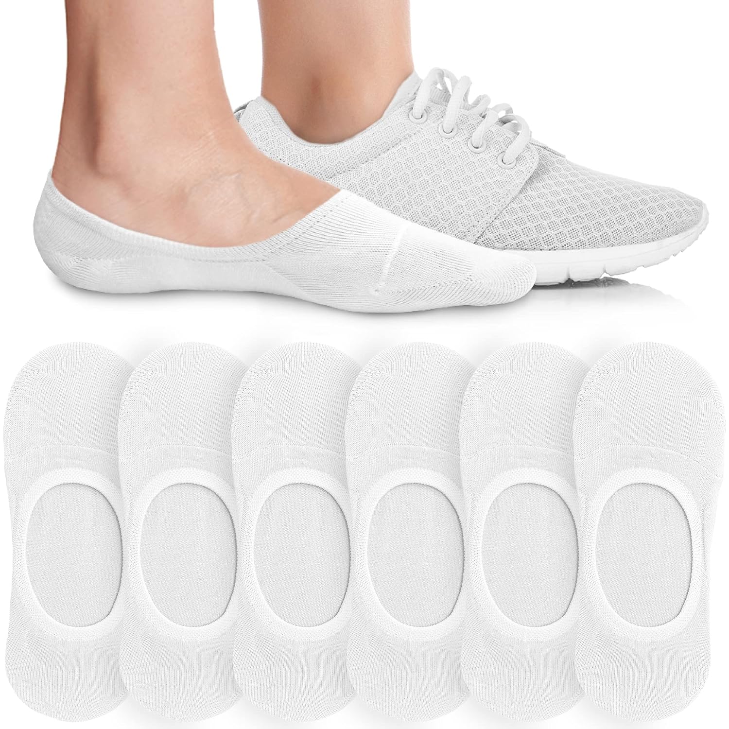 Soft Stretchable Invisible Liner Socks For Women