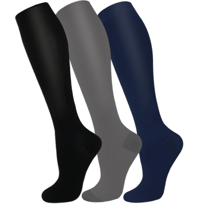 3 Pairs Of Stretchable Compression Socks For Everyday Wear-Plantar Socks