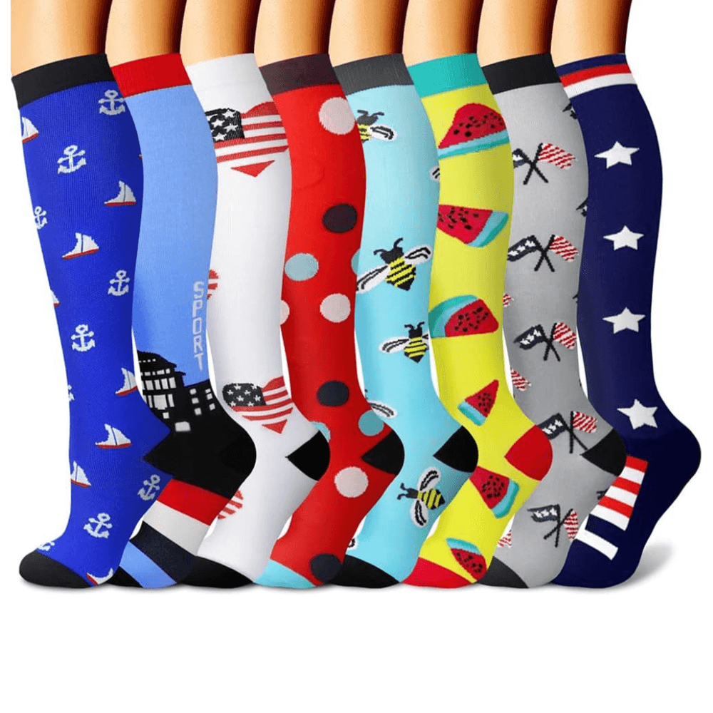 8 Pairs Everyday Comfort Neuropathy Socks-Plantar Socks