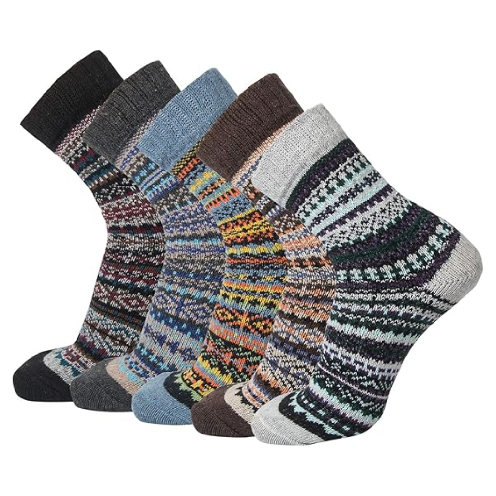 Stocking Stuffers Christmas Gifts for WomenFashionable Wool Crew Socks For Women - Image 3