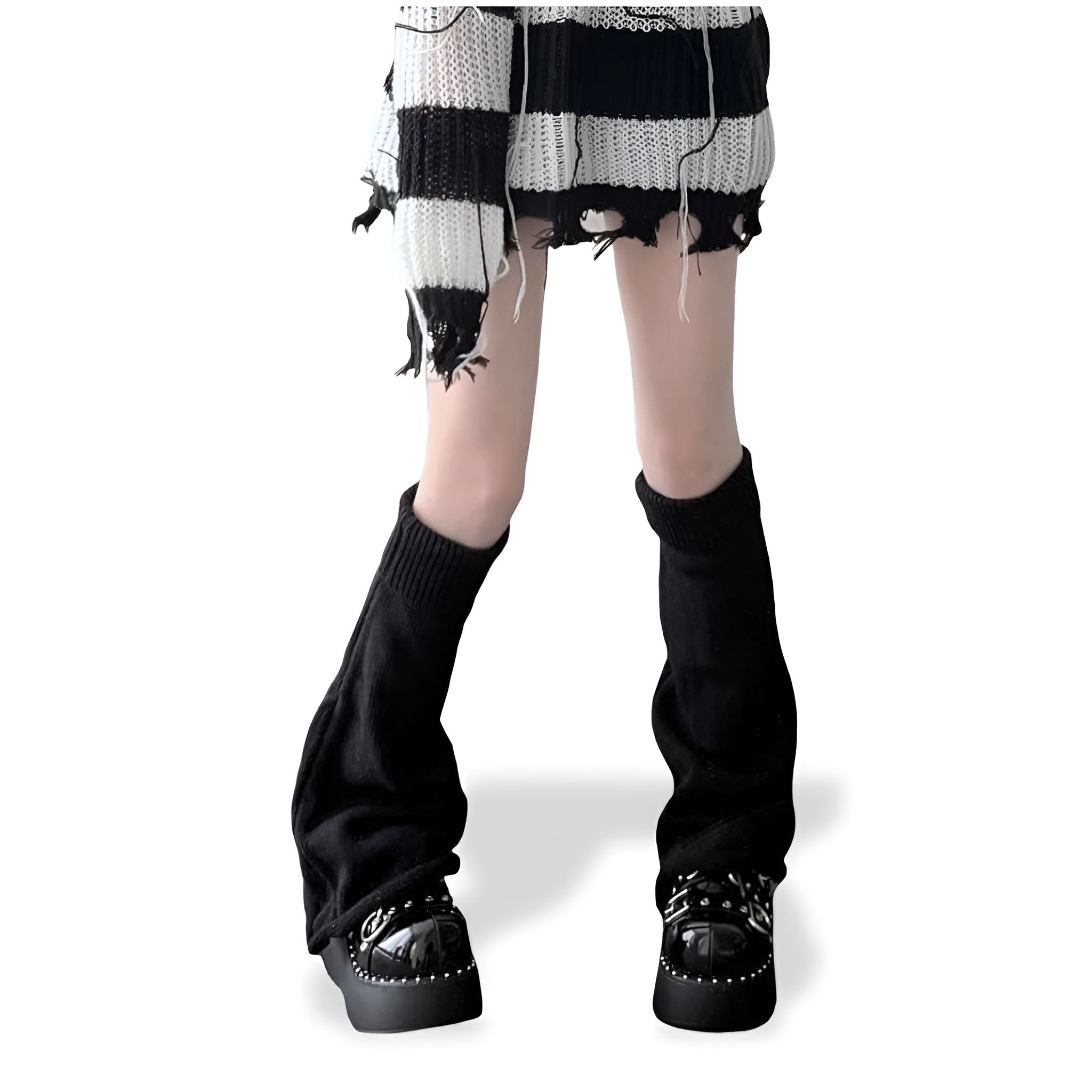 Women Knit Long Socks For Winter And Boot Outfits