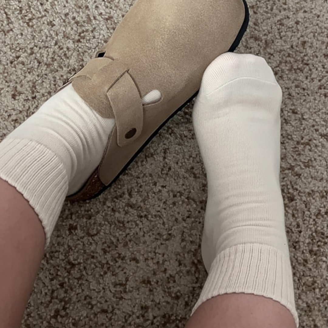 Pack Of 2 Bamboo Mini Crew Socks