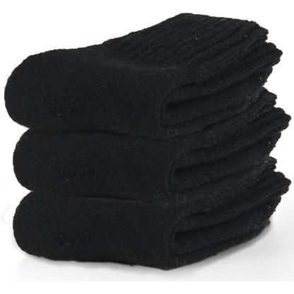 Women Winter Solid Thick Warm Crew Socks