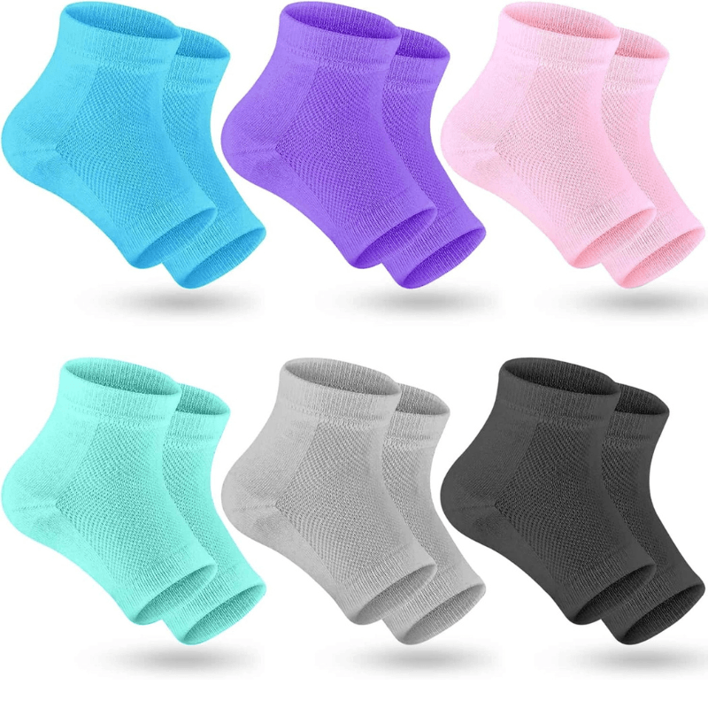 6 Pairs Of Gel Socks For Overnight Care-Plantar Socks