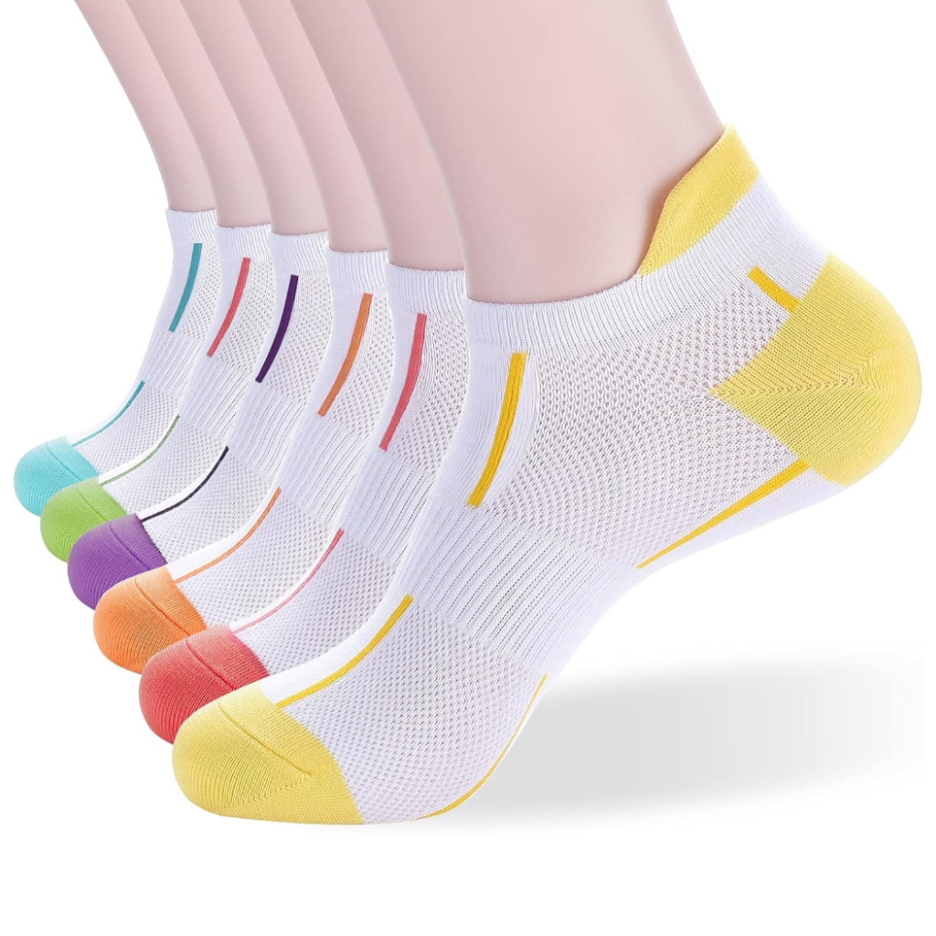 6 Pairs Men and Womens Ankle Thin Athletic Running Low Cut Socks