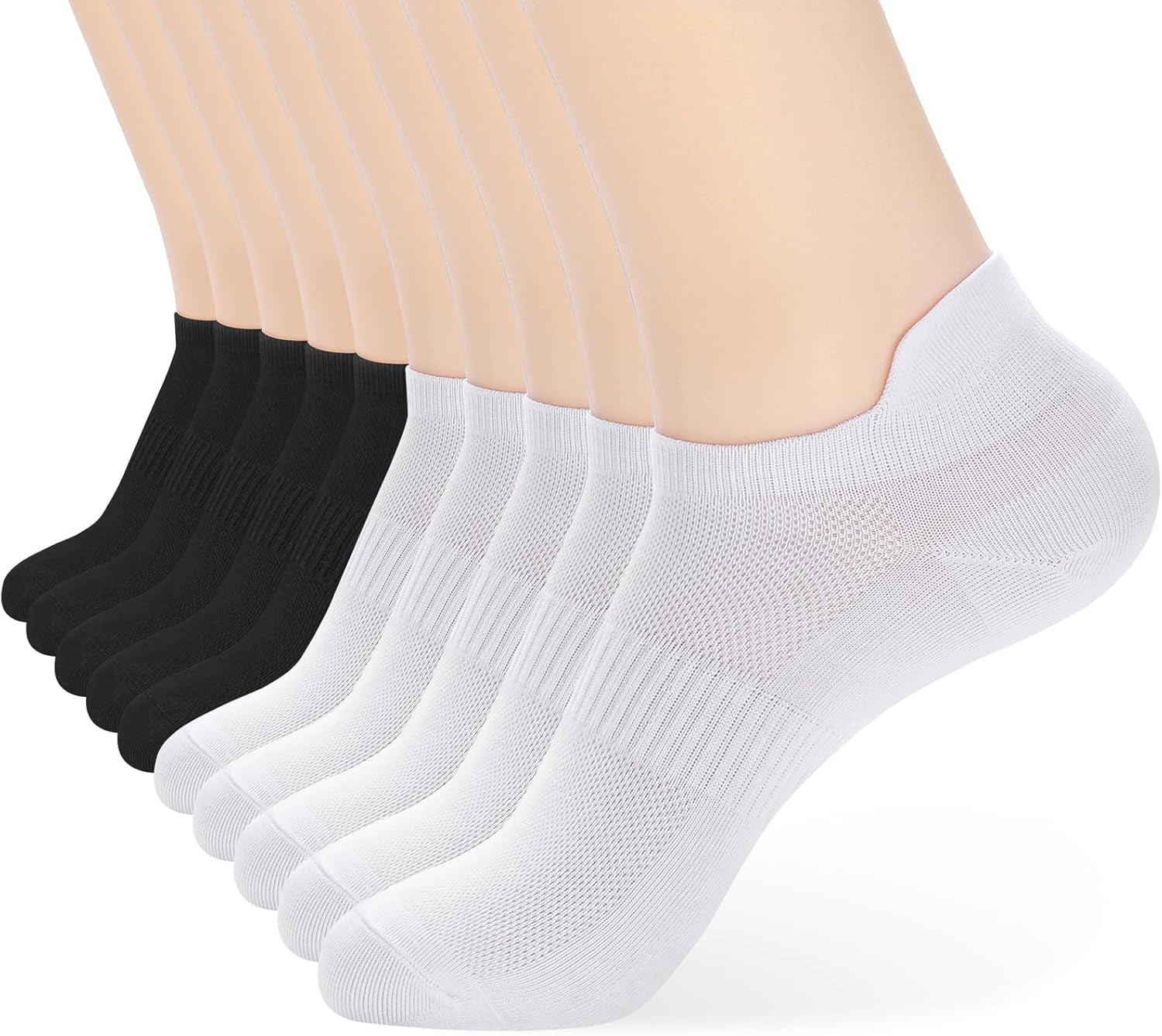 10 Pairs Men and Women Ankle Thin Athletic Running Low Cut Socks