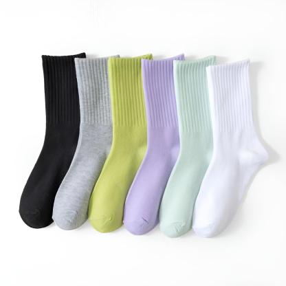 Soft And Comfortable Ribbed Socks Set-Plantar Socks