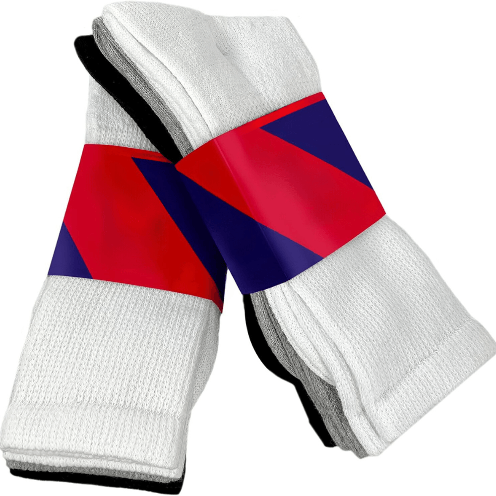 6 Pairs Non Binding Crew Neuropathy Socks For Comfort-Plantar Socks