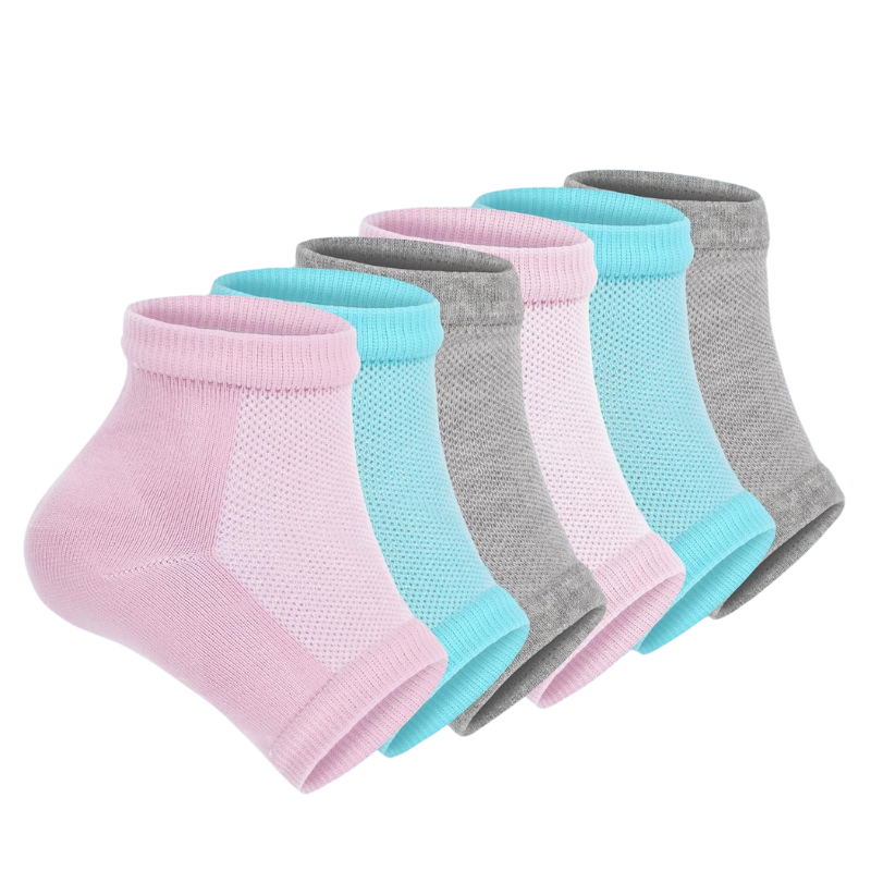 6 Pack Of Hydrating Gel Socks-Plantar Socks