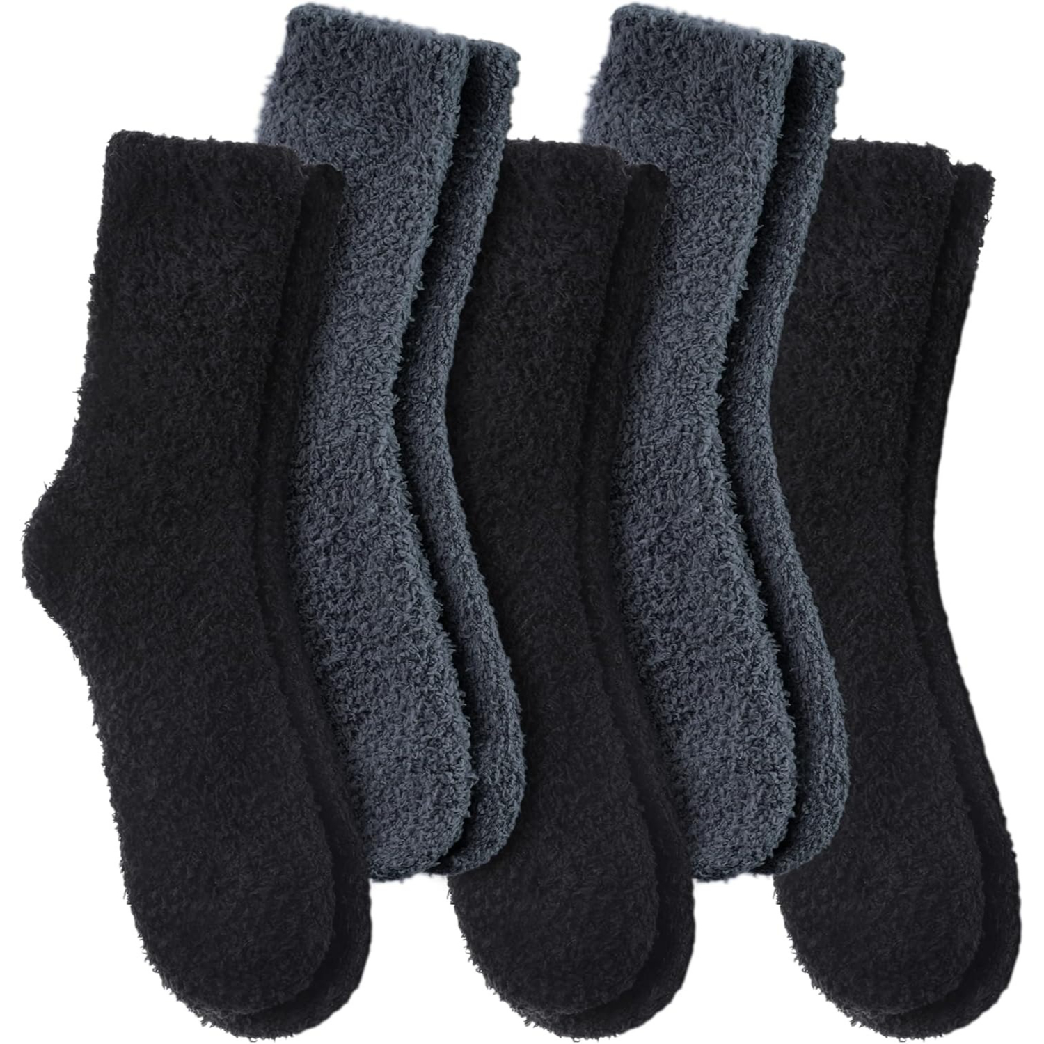 5 Pairs Women Super Soft Fuzzy Plush Warm Winter Slipper Socks