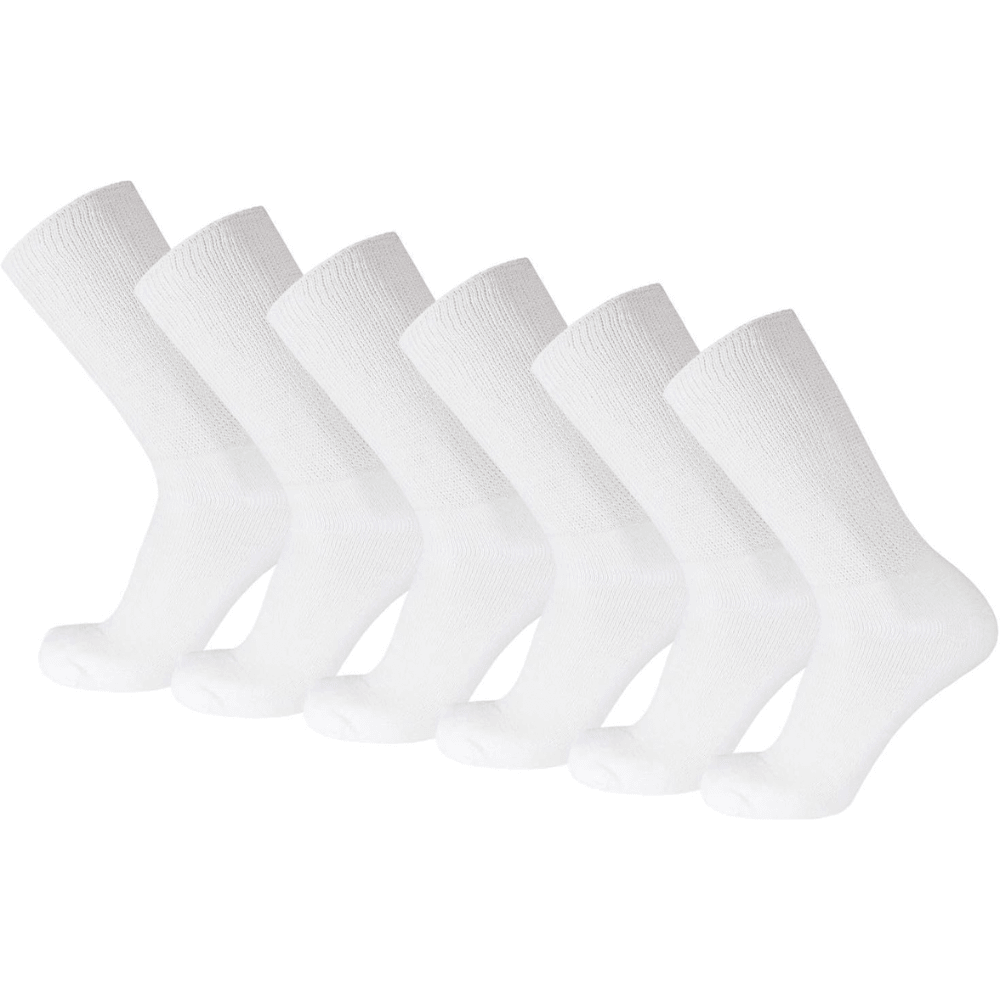 6 Pair Non Binding Neuropathy Socks For Support-Plantar Socks