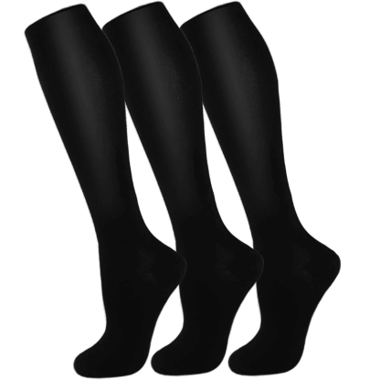 3 Pairs Of Stretchable Compression Socks For Everyday Wear-Plantar Socks