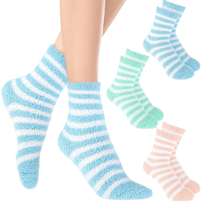 3 Pair Of Reusable Aloe Gel Socks For Moisturizing Care-Plantar Socks