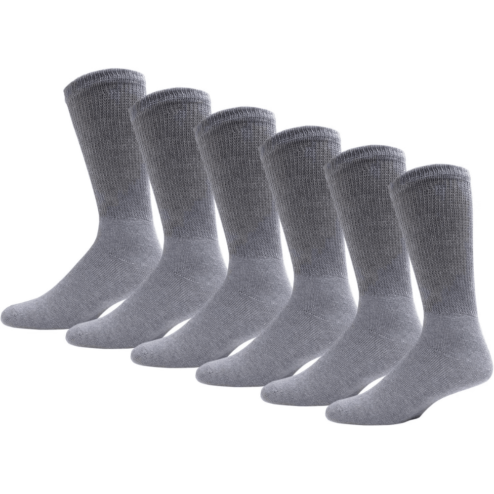 6 Pair Athletic Neuropathy Socks – All-Day Comfort and Support-Plantar Socks