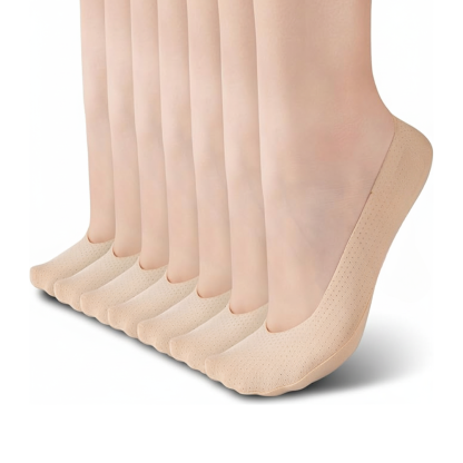 Women 7 Pair Ultra Low Cut No Show Liner Socks