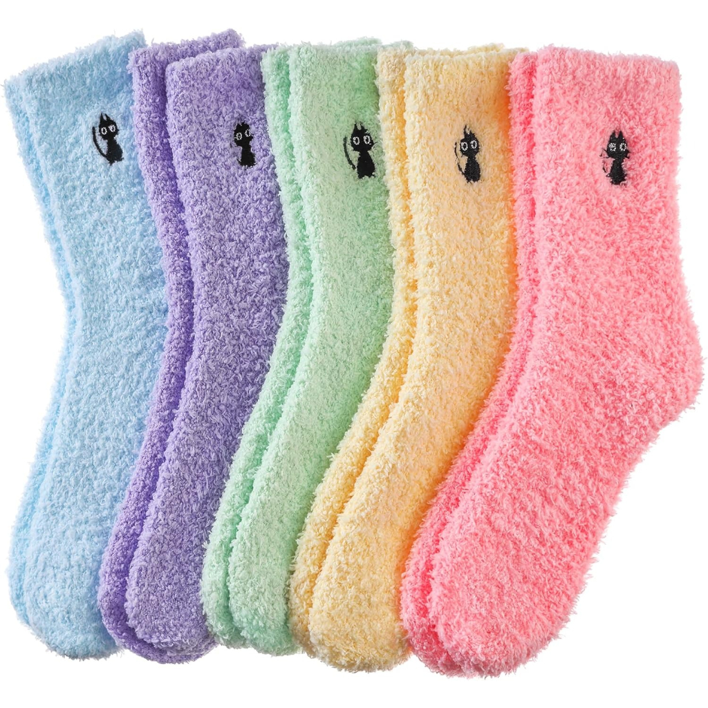 Women Super Soft Fuzzy Cozy Microfiber Winter Warm Slipper Socks