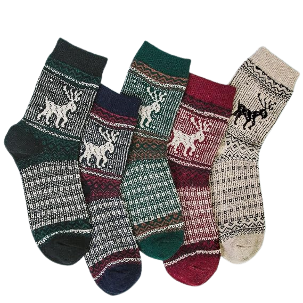 Warm Winter Socks Knit Crew Calf Hiking Boot Sock