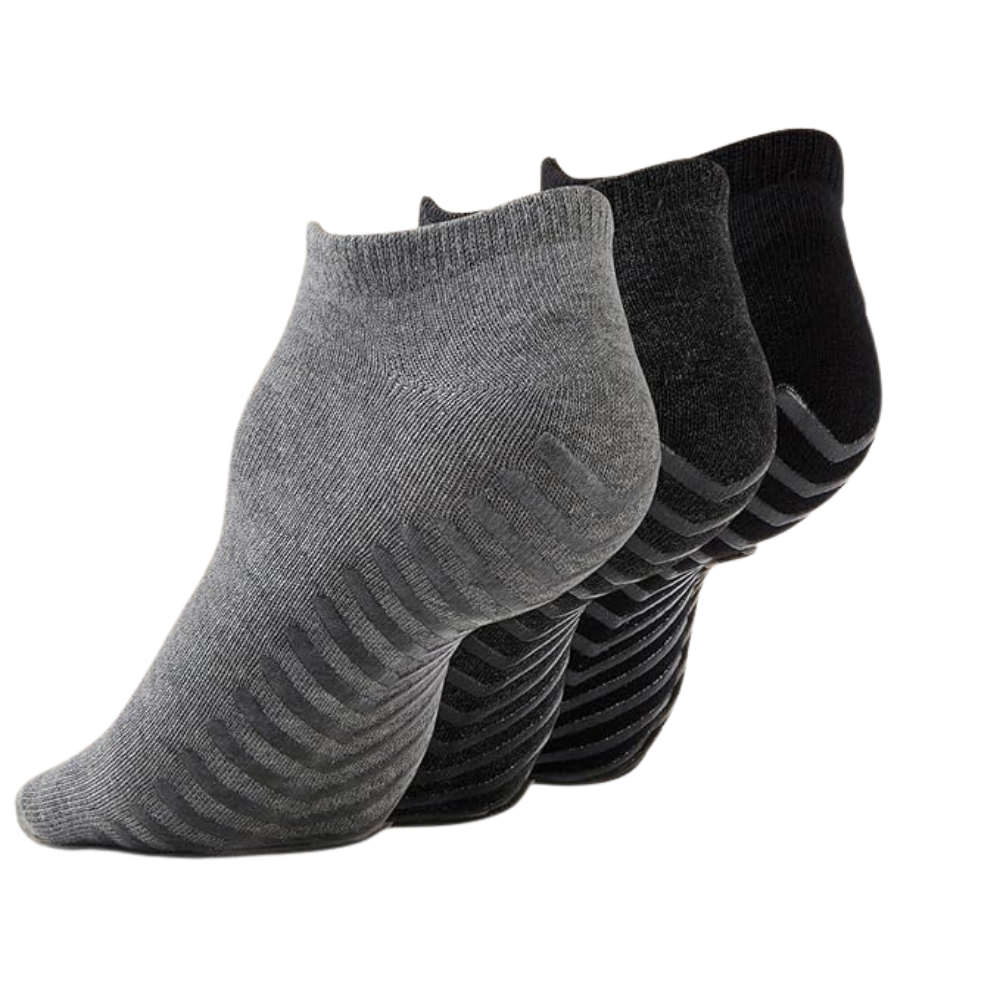 3 Pairs Grip Socks Non Slip For Yoga Pilates And Barre