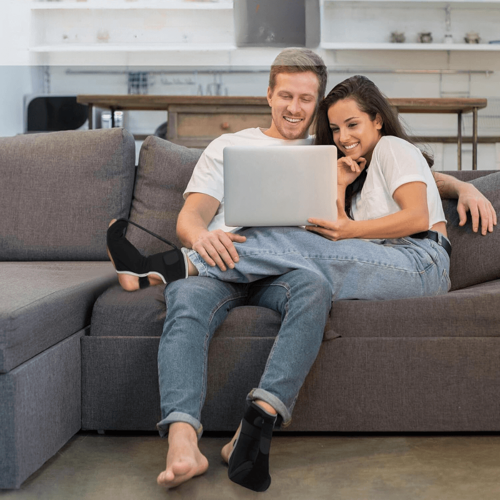 Adjustable Support Brace With Arch Plantar Pads-Plantar Socks