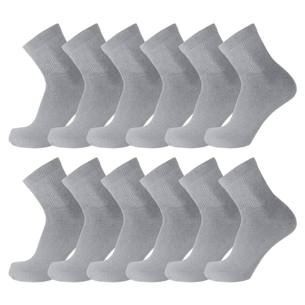 12 Pair Non-Binding Neuropathy Socks - Comfort and Support-Plantar Socks12 Pair Non-Binding Neuropathy Socks - Comfort and Support - Image 3