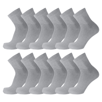 12 Pair Non-Binding Neuropathy Socks - Comfort and Support-Plantar Socks