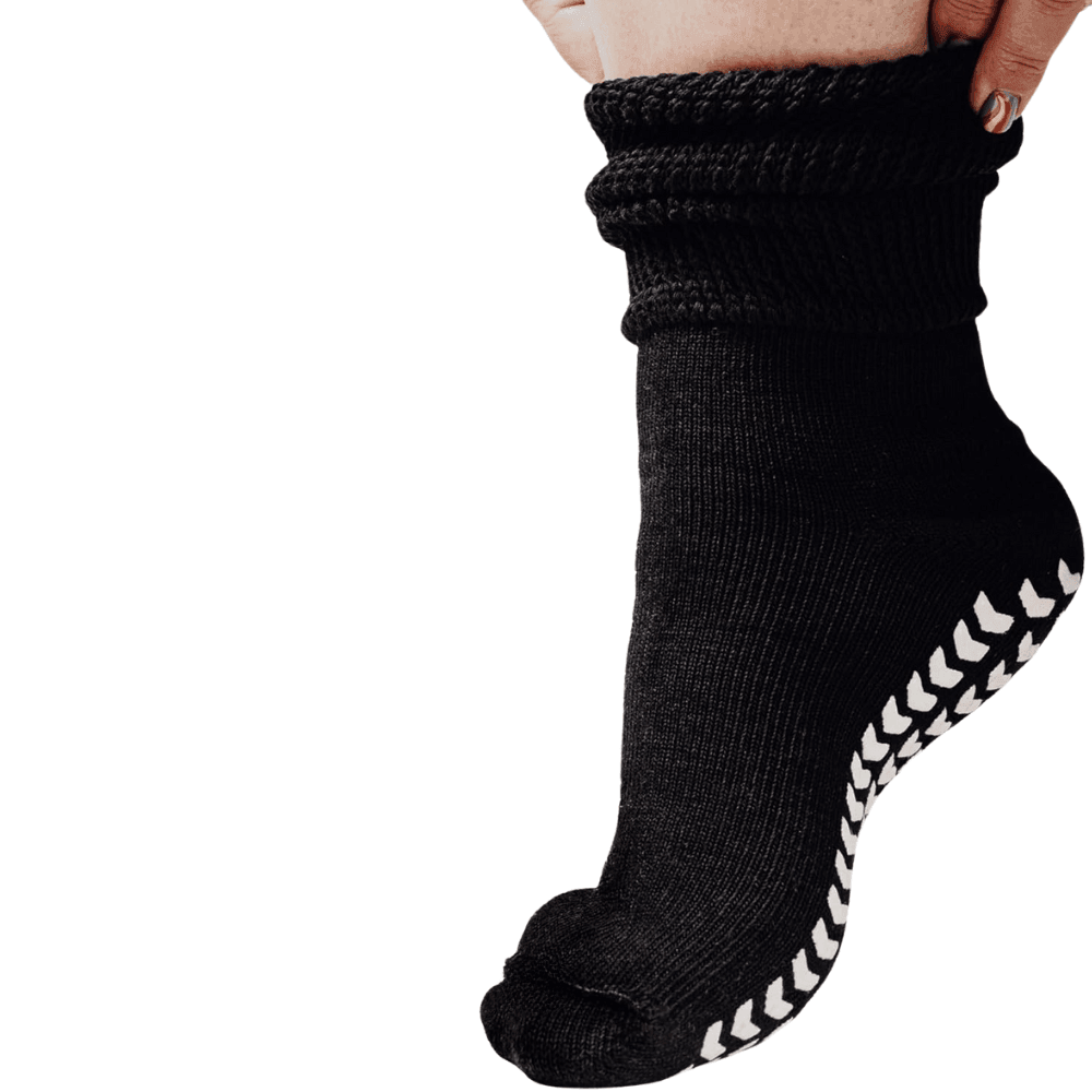 2 Pairs Extra Wide Neuropathy Socks – Comfort and Stability-Plantar Socks