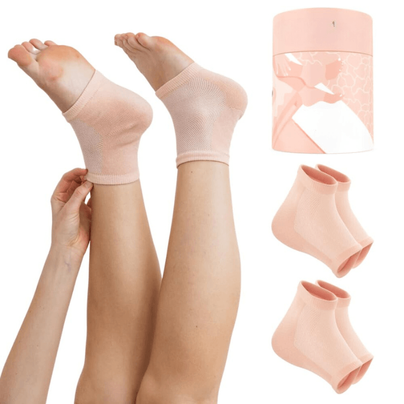2 Pairs Of Deep Moisture Gel Socks-Plantar Socks