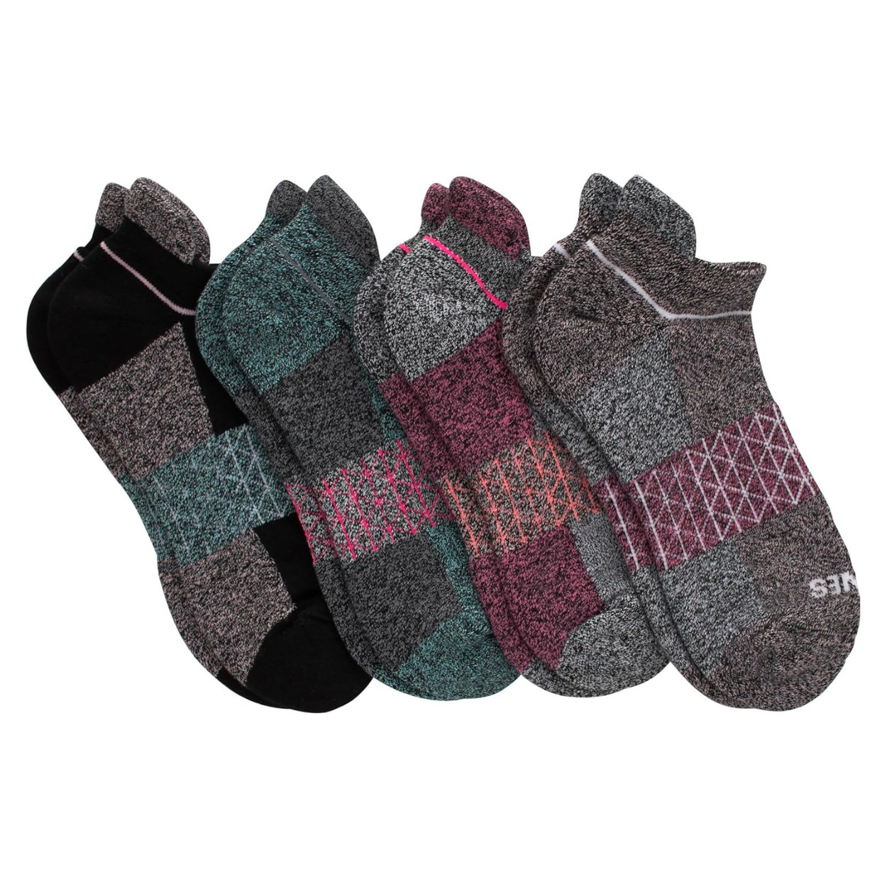 4 Pack Active Cushioned Socks For Women