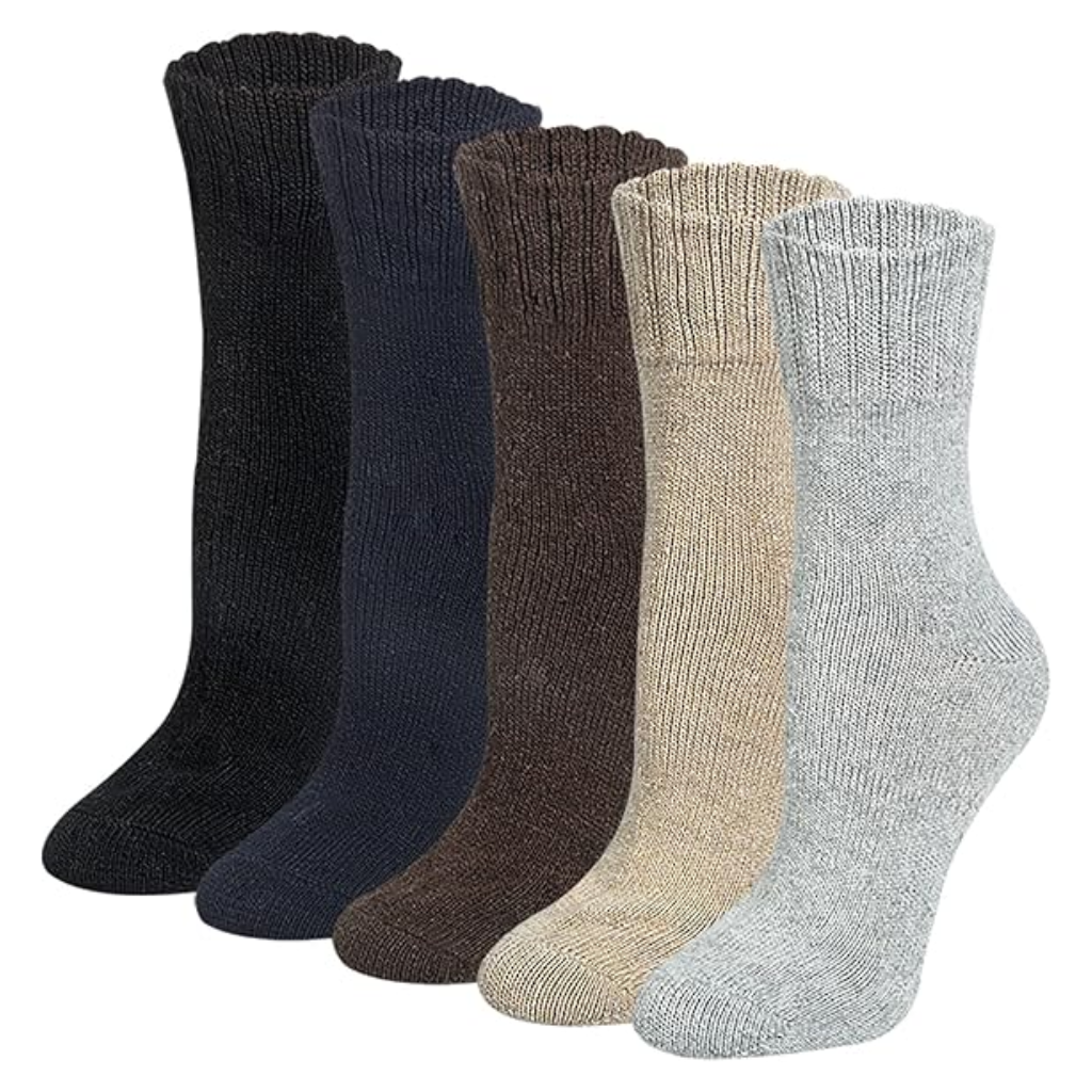 Patterned Blend Crew Style Cabin Socks