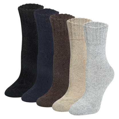 Patterned Blend Crew Style Cabin Socks