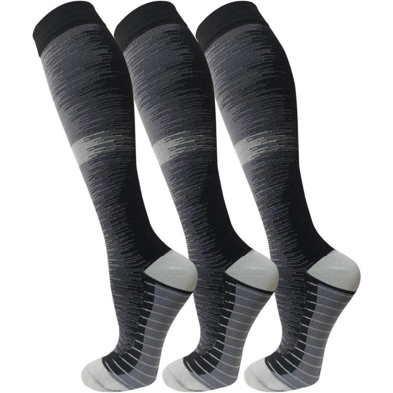 3 Pairs Copper Antimicrobial Socks – Support and Compression-Plantar Socks