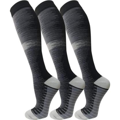 3 Pairs Copper Antimicrobial Socks – Support and Compression-Plantar Socks