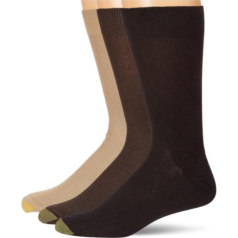 3 Pairs Metropolitan Crew Dress Toe Socks-Plantar Socks