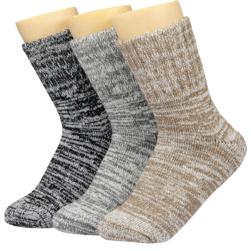 3 Pairs Of Stylish Knitted Heated Socks-Plantar Socks