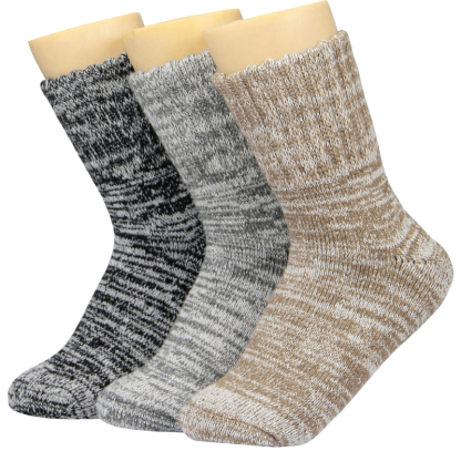 3 Pairs Of Stylish Knitted Heated Socks-Plantar Socks