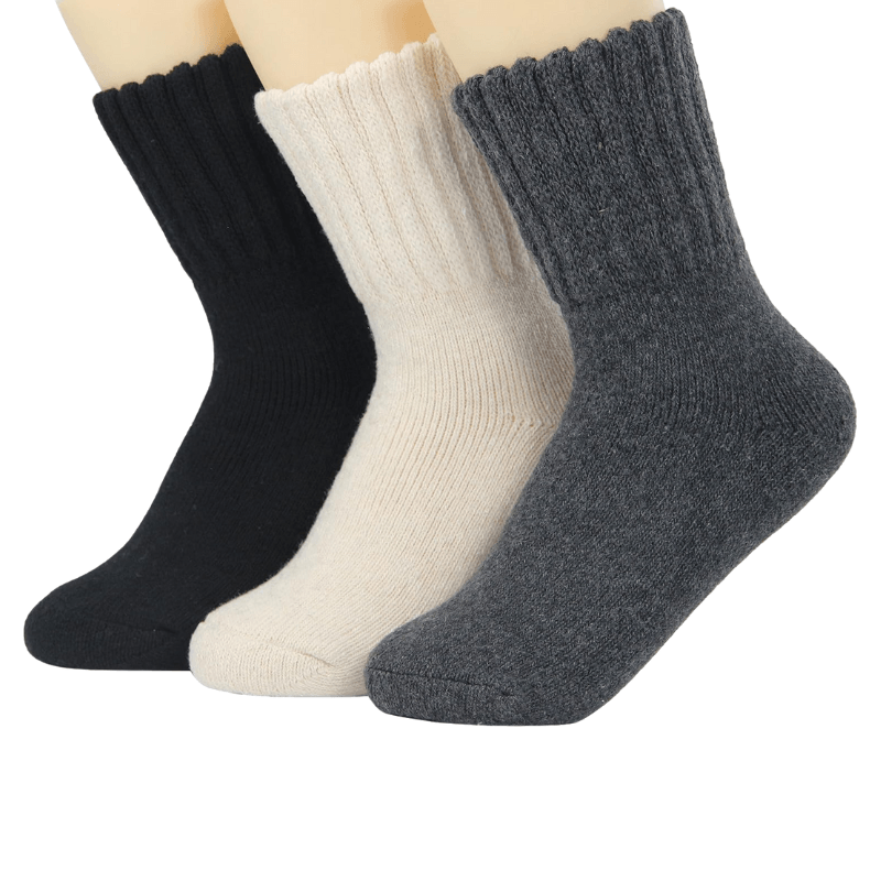 3 Pairs Of Stylish Knitted Heated Socks-Plantar Socks