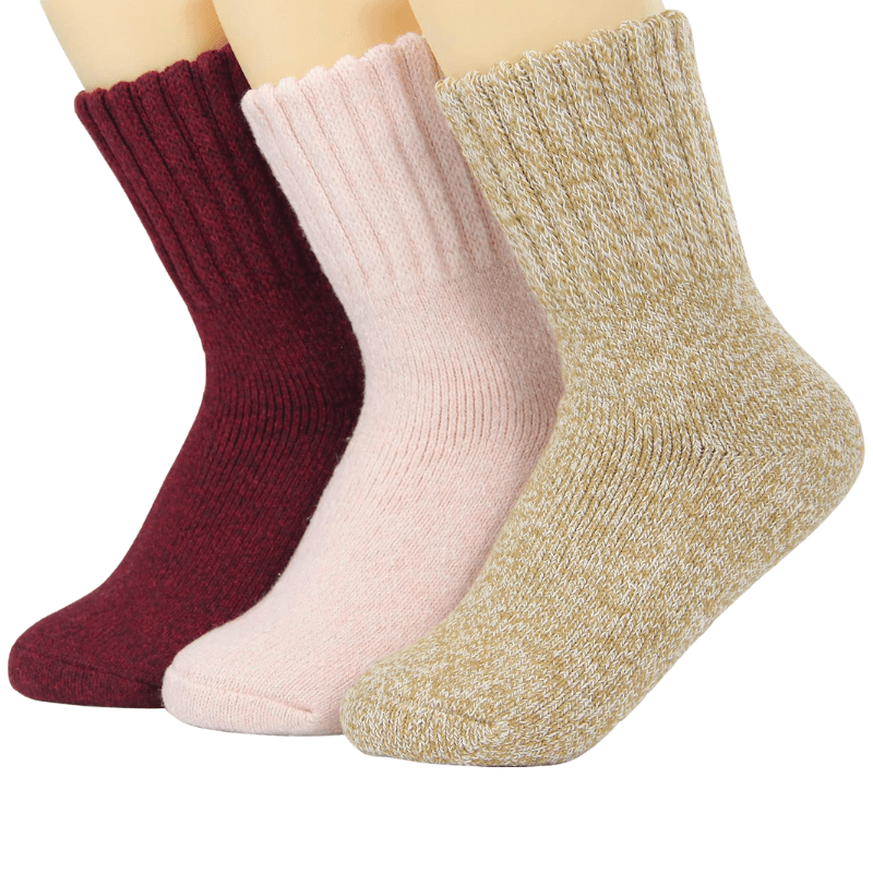 3 Pairs Of Stylish Knitted Heated Socks-Plantar Socks