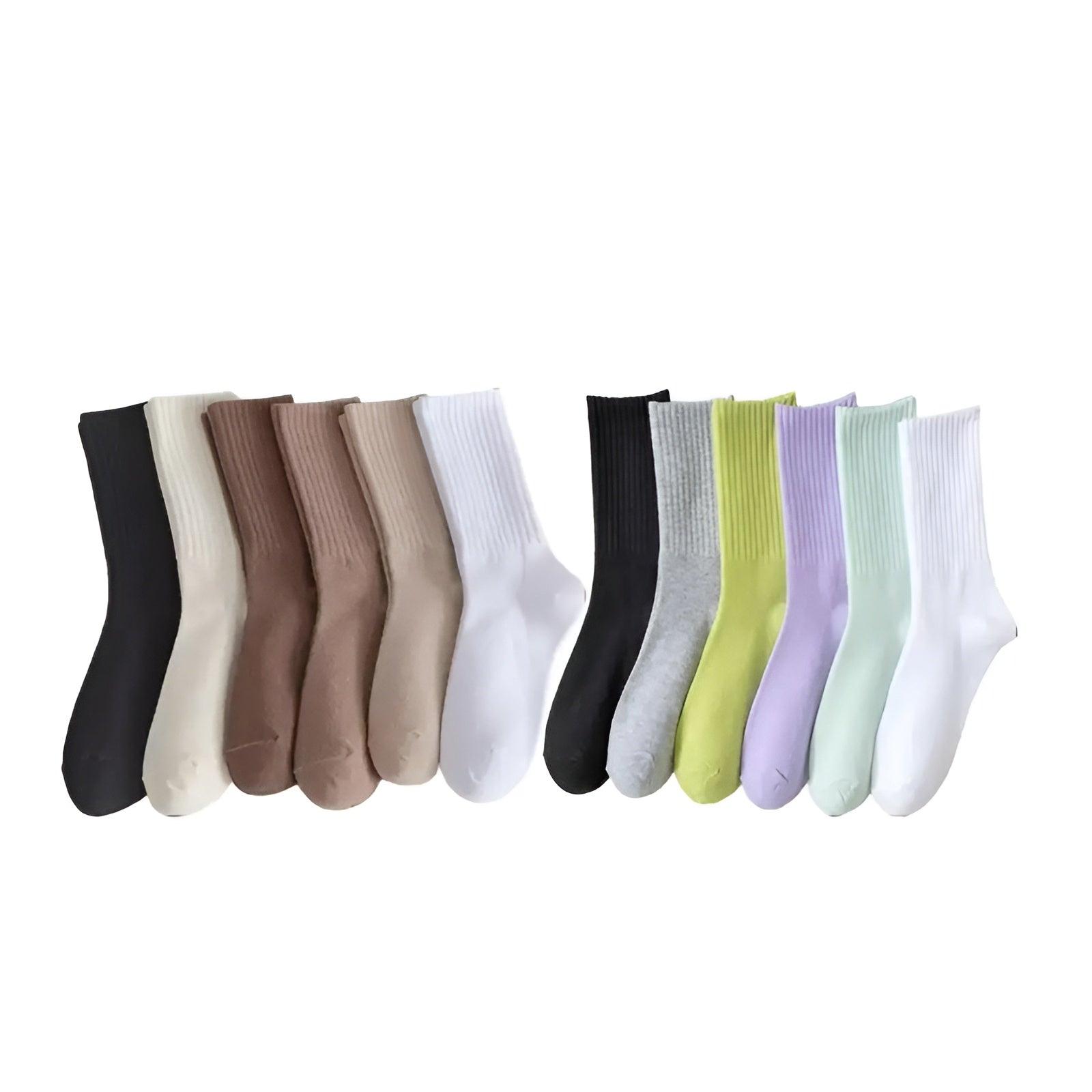 Soft And Comfortable Ribbed Socks Set-Plantar SocksSoft And Comfortable Ribbed Socks Set - Image 4